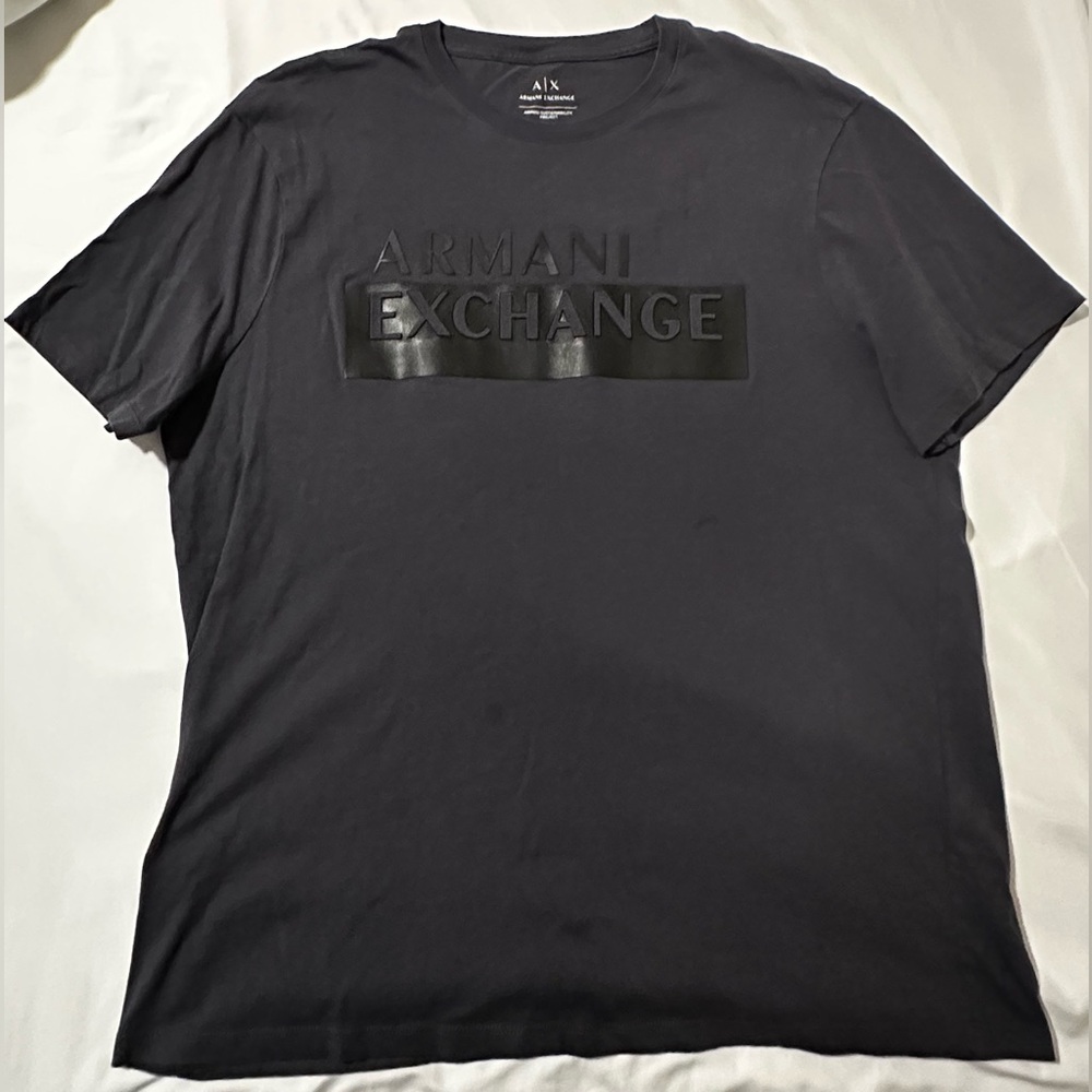 Armani Exchange Charcoal Tee, Men’s, Size L - Picture 4 of 6